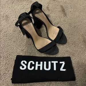 Schutz Suede Block Heels Women’s Size 8.5